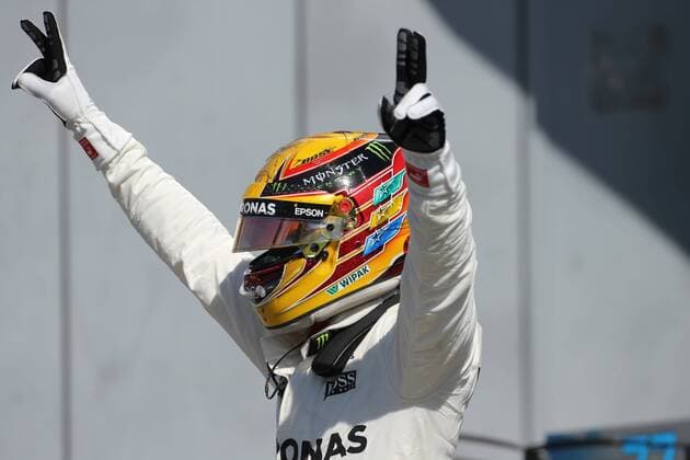 03.09.2017- Celebration in parc fermee, Lewis Hamilton (GBR) Mercedes AMG F1 W08 Italian Grand Prix, Monza 31 August - 03 September 2017 03.09.2017- Celebration in parc fermee, Lewis Hamilton (GBR) Mercedes AMG F1 W08 