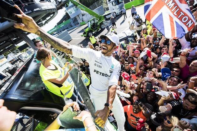 Themen der Woche - SPORT Bilder des Tages - SPORT Motorsports: FIA Formula One World Championship WM Weltmeisterschaft 2017, Grand Prix of Italy, 44 Lewis Hamilton (GBR, Mercedes AMG Petronas F1 Team), Monza Italy xHOCHxZWEIx