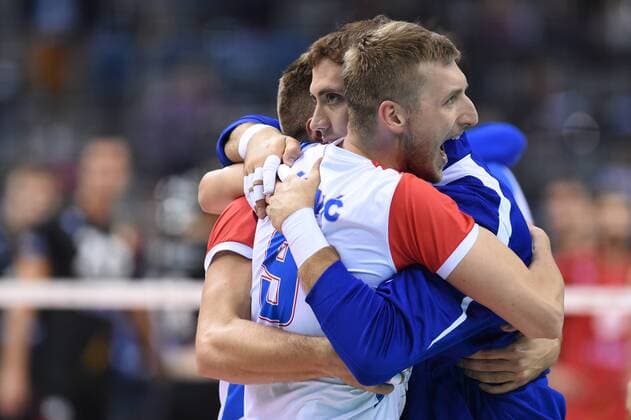 2017.09.03 Krakow Siatkowka , Mistrzostwa Europy mezczyzn 2017 , LOTTO Eurovolley Poland 2017 Serbia - Belgia N z Nikola Jovovic of Serbia Foto Krzysztof Porebski PressFocus 2017.09.03 Krakow Volleyball , CEV Volleyball European Championship EM Europameisterschaft - Men , LOTTO Eurovolley Poland 2017 Serbia - Belgium Nikola Jovovic of Serbia Credit: Krzysztof Porebski PressFocus NEWSPIX.PL --- Newspix.pl FRANCE OUT!  20170903PF_KP222