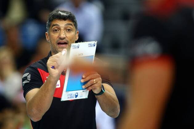 Krakow , Tauron Arena 03.09.2017 siatkowka Mistrzostwa Europy CEV 2017 Final Niemcy - Rosja NZ trener , head coach GERMANY Andrea Giani FOT Michal Nowak Newspix.pl Krakow , Tauron Arena 03.09.2017 sport volleyball 2017 CEV Volleyball European Championship EM Europameisterschaft - Men The final game , golden medal match Germany - Russia photo by Michal Nowak Newspix.pl --- Newspix.pl FRANCE OUT!  170903MIN140