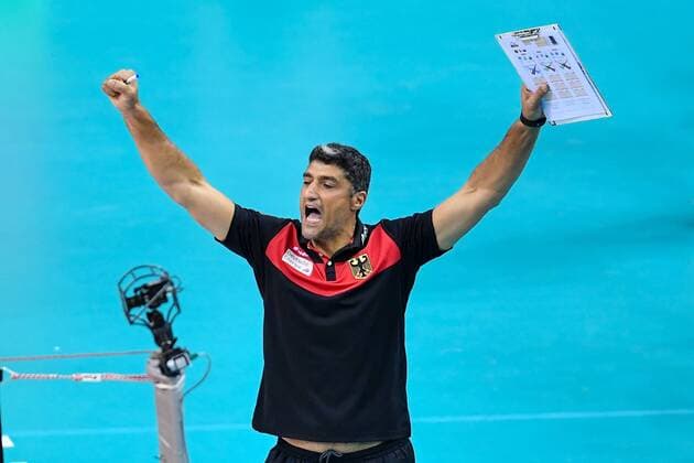 2017.09.03 Krakow Siatkowka mezczyzn Lotto Mistrzostwa Europy 2017 Final: Niemcy - Rosja N z Germany head coach Andrea Giani Foto Lukasz Laskowski PressFocus 2017.09.03 Szczecin European Men s Volleyball Championships 2017 Final: Germany vs. Russia Germany head coach Andrea Giani Credit: Lukasz Laskowski PressFocus NEWSPIX.PL --- Newspix.pl FRANCE OUT!  20170903_LUK_208