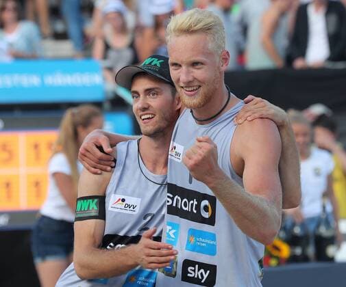 Deutscher Meister, Jubel bei v.l. Clemens Wickler und Tim Holler