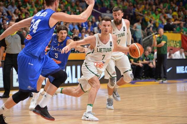 Israel: Eurobasket group B Lithuania vs Italy Adas Juskevicius during Erurobasket Group B a game between Georgia vs Israel , Telaviv 03 09 2017  MichelexLongox xPacificxPress