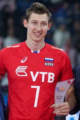 September 3, 2017 - Krakow, Poland - Dmitrii Volkov (RUS), best outside spiker of the the final match between Russia and Germany of the 2017 CEV Men s Volleyball European Championship EM Europameisterschaft at Tauron Arena in Krakow, Poland on September 3, 2017. Germany v Russia - European Volleyball Championship final  - ZUMAn230 20170903_zaa_n230_425 Copyright: xFotoxOlimpikx