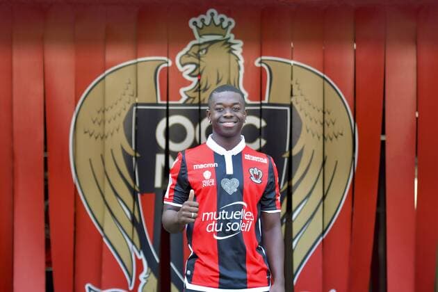 Nampalys Mendy (OGC Nice) FOOTBALL : Presentation nouvelles recrues OGC Nice - Ligue 1 - Nice - 04 09 2017 NorbertScanella Panoramic 