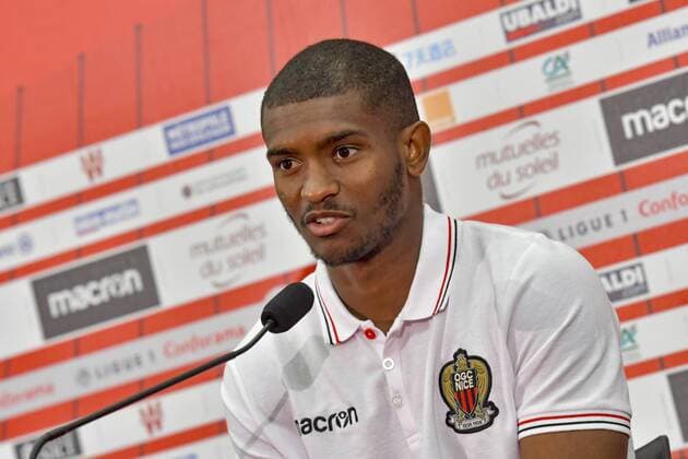 Marlon Santos (OGC Nice) FOOTBALL : Presentation nouvelles recrues OGC Nice -Conference de presse - Ligue 1 - Nice - 04 09 2017 NorbertScanella Panoramic 