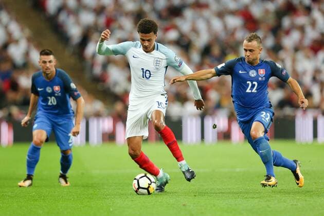 England s Dele Ali during the World Cup Qualifying - European - Group F match at Wembley Stadium, London. Picture date 4th September 2017. Picture credit should read: Charlie Forgham-Bailey Sportimage EDITORIAL USE ONLY. No use with unauthorised audio, video, data, fixture lists, club league logos or live services. Online in-match use limited to 120 images, no video emulation. No use in betting, games or single club league player publications.