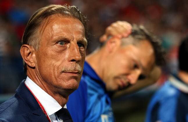 04.09.2017 Podgorica(Montenegro) Montenegro-Romania World cup Russia 2018 European qualifiers men s football Christoph Daum Romania head coach :Str 