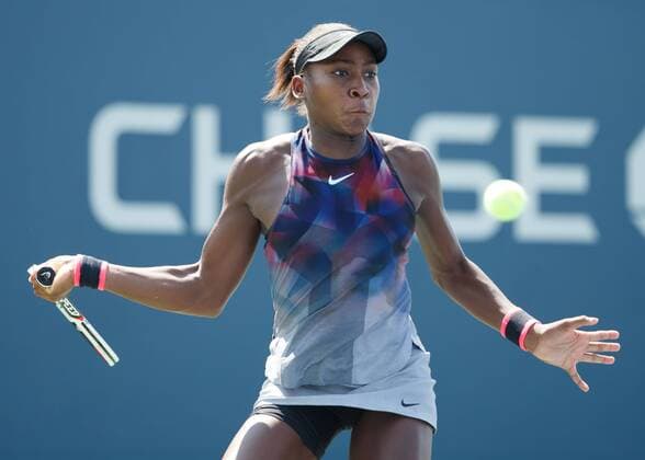 CORI GAUFF (USA), Girls Singles, Junioren Tennis - US Open 2017 - Grand Slam ITF ATP Tennis Herren WTA Tennis Damen - Billie Jean King Tennis Center - New York - New York - USA - 5 September 2017. Copyright: xJuergenxHasenkopfx