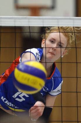 Herxheim Volleyball Bundesliga try out Alliance MTV Stuttgart vs VC Wiesbaden Lena Size Scharmann Alliance