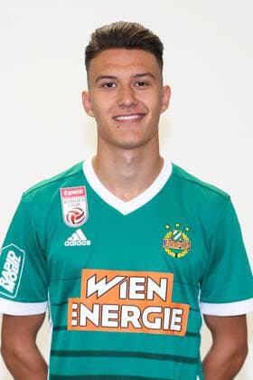 SOCCER - BL, Rapid, photo shoot VIENNA,AUSTRIA,08.SEP.17 - SOCCER - tipico Bundesliga, SK Rapid Wien, team photo shooting. Image shows Dejan Ljubicic (Rapid). Keywords: Wien Energie. GEPAxpictures xPhilippxBrem