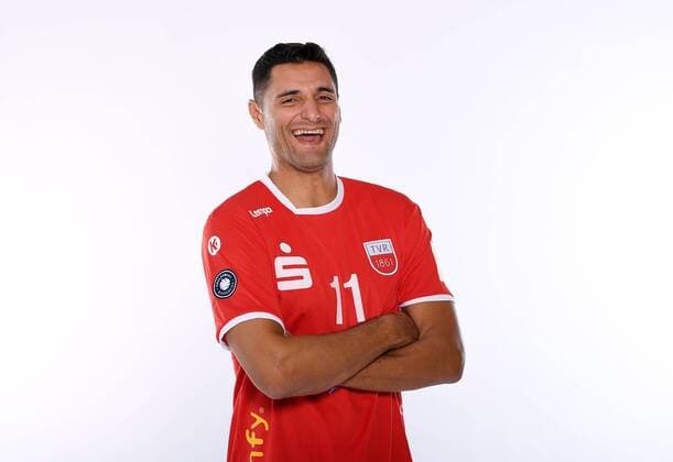 Volleyball 1 Bundesliga Season 2017 2018 Media Day Photo shooting TV Rottenburg 08 09 2017 Newcomer Idner Faustino Lima Martins Rottenburg