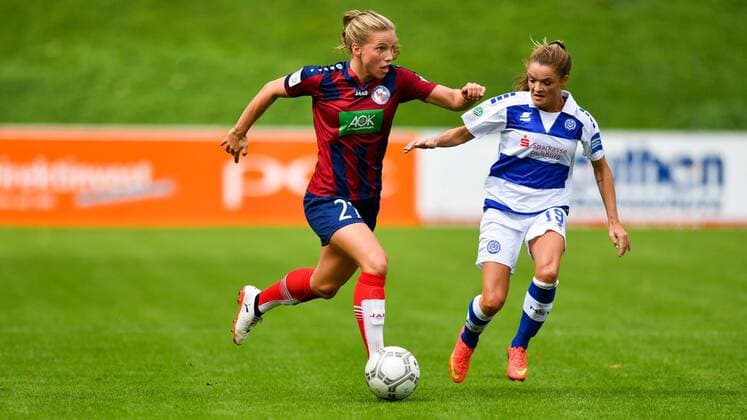 TaBeA Kemme Potsdam 22 in duel Stefanie Weichelt MSV 19 Football Alliance Women Bundesliga MSV Duisburg 1 FFC Turbine Potsdam xmkx