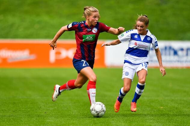TaBeA Kemme Potsdam 21 in in Duel Stefanie Weichelt MSV 19 Football Alliance Women Bundesliga MSV Duisburg 1 FFC Turbine Potsdam xmkx