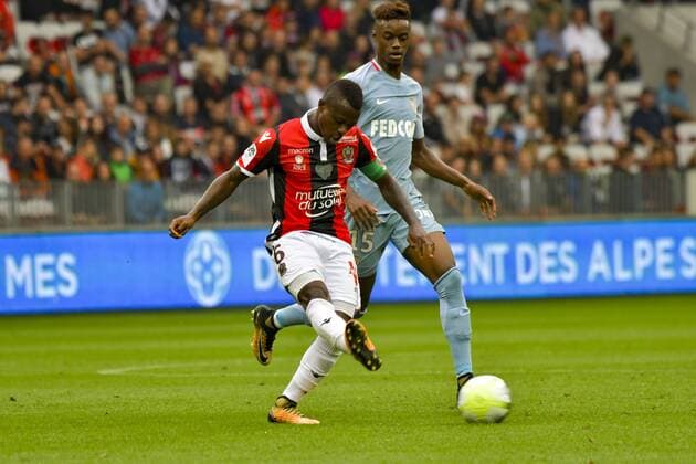 Jean Michael Seri (OGC Nice) - Adama Diakhaby (AS Monaco) FOOTBALL : OGC Nice vs AS Monaco - Ligue 1 - Nice - 09 09 2017 NorbertScanella Panoramic 