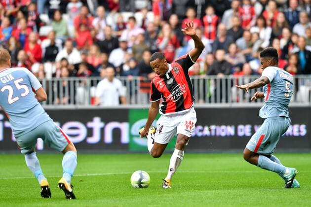 14 Alassane PLEA (nice) FOOTBALL : Nice vs Monaco - Ligue 1 - 09 09 2017 FEP Panoramic 