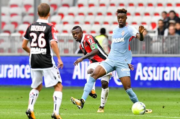 06 JEAN MICHAEL SERI (nice) - 15 Adama DIAKHABY (mon) FOOTBALL : Nice vs Monaco - Ligue 1 - 09 09 2017 FEP Panoramic 