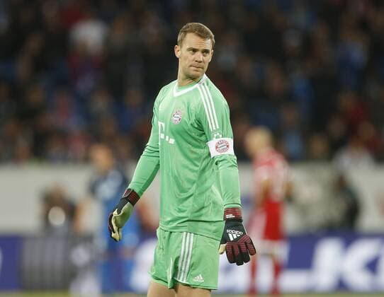 Disappointment Bavaria Manuel later Bavaria 1899 Hoffenheim FC Bavaria Munich Sinsheim ger 09 09 2017 3 Matchday Football 1 Bundesliga 2017 2018
