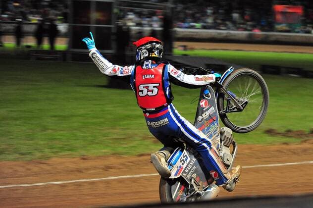 Winner Matej Zagar Slovenia Speedway GP from Germany in Teterow