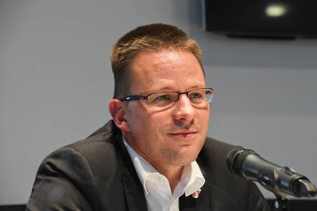 10 09 2017 Basketball Season 2017 2018 Press conference Season opener Brose Baskets Bamberg HMI Rolf Beyer manager Brose Bamberg during the Press conference