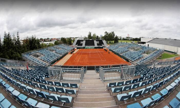 TENNIS - ITF, Davis Cup, AUT vs ROU WELS,AUSTRIA,11.SEP.17 - TENNIS - ITF, Davis Cup, Austria vs Romania, preview. Image shows the event venue. GEPAxpictures xMatthiasxHauer