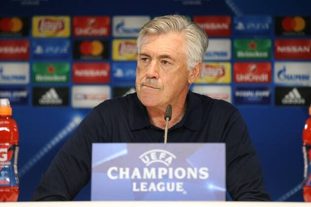 Boss team manager Carlo Ancelotti FC Bavaria Munich Press conference FC Bavaria Munich Football Champions League 11 09 2017 Munich Bavaria Germany Copyright: xkolbert-press ChristianxKolbertx