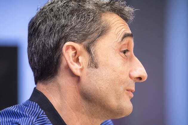 SPAIN - Sep,11th: Ernesto Valverde during the press conference PK Pressekonferenz before the match between FC Barcelona Barca - Juventus, for the match of the Champions League, played at Camp Nou Stadium on 11th 9September 2017 in Barcelona, Spain. (Credit: Mikel Trigueros Urbanandsport Cordon Press)  xCordonxPressx xSPAINx-PressxConferencex-xFCxBarcelonax-xJuventusx-xxChampionsxLeaguex-x2017 18x