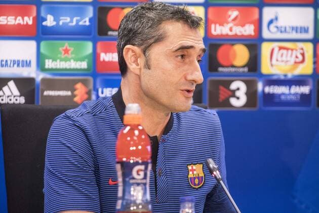 SPAIN - Sep,11th: Ernesto Valverde during the press conference PK Pressekonferenz before the match between FC Barcelona Barca - Juventus, for the match of the Champions League, played at Camp Nou Stadium on 11th 9September 2017 in Barcelona, Spain. (Credit: Mikel Trigueros Urbanandsport Cordon Press)  xCordonxPressx xSPAINx-PressxConferencex-xFCxBarcelonax-xJuventusx-xxChampionsxLeaguex-x2017 18x