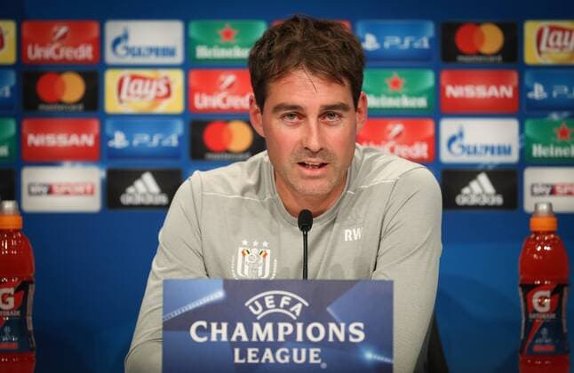 Anderlecht s head coach Rene Weiler pictured during a press conference PK Pressekonferenz of Belgian soccer team RSC Anderlecht, Monday 11 September 2017 in Munich, Germany. Tomorrow Anderlecht is playing the first game in the group stage (Group B) of the UEFA Champions League competition against German club Bayern Munich. VIRGINIExLEFOUR  x05163047x