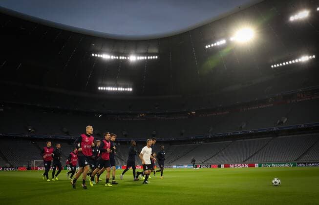Illustration picture shows a training session of Belgian soccer team RSC Anderlecht, Monday 11 September 2017 in Munich, Germany. Tomorrow Anderlecht is playing the first game in the group stage (Group B) of the UEFA Champions League competition against German club Bayern Munich. VIRGINIExLEFOUR  x05163085x
