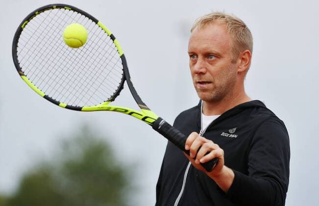 TENNIS - ITF, Davis Cup, AUT vs ROU WELS,AUSTRIA,11.SEP.17 - TENNIS - ITF, Davis Cup, Austria vs Romania, preview. Image shows captain Stefan Koubek (AUT). GEPAxpictures xMatthiasxHauer