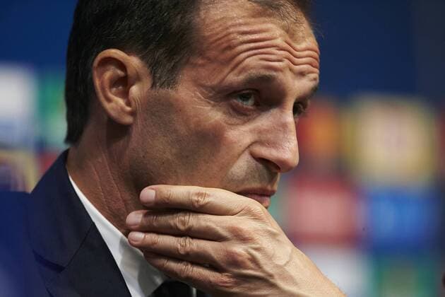 Bilder des Tages - SPORT Juventus Italian coach Massimiliano Allegri takes part in a press conference PK Pressekonferenz at the Camp Nou Stadium in Barcelona, Catalonia, Spain, 11 September 2017. Juventus will face FC Barcelona Barca next Wednesday for the first round of the Champions League. Press conference of Juventus in Barcelona !ACHTUNG: NUR REDAKTIONELLE NUTZUNG!  Copyright: xAlejandroxGarcíax SJD007 20170911-636407573874221206