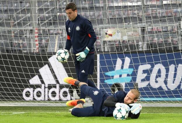 Anderlecht s goalkeeper Frank Boeckx pictured during a training session of Belgian soccer team RSC Anderlecht, Monday 11 September 2017 in Munich, Germany. Tomorrow Anderlecht is playing the first game in the group stage (Group B) of the UEFA Champions League competition against German club Bayern Munich. VIRGINIExLEFOUR  x05163163x