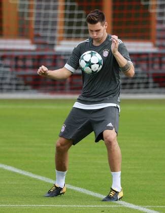 Niklas Süle at Ball Football Champions League Training FC Bavaria Munich 11 09 2017