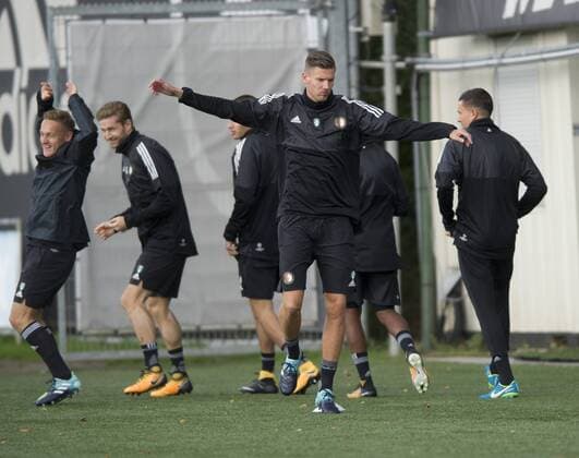 12-09-2017 VOETBAL: TRAINING FEYENOORD: ROTTERDAM Michiel Kramer (Feyenoord) Foto: SCS Michel Utrecht xVIxVIxImagesx xSoenarxChamidxsportfotografiexIVx 8724739