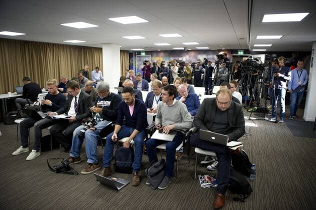 12-09-2017 VOETBAL: PERSCONFERENTIE FEYENOORD: ROTTERDAM Pers Foto: SCS Michel Utrecht xVIxVIxImagesx xSoenarxChamidxsportfotografiexIVx 8725153