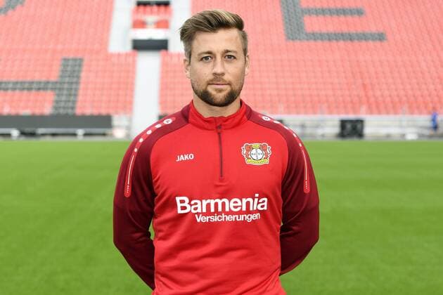 Football ger 1 BL Portrait session 2017 2018 Bayer Leverkusen Nico Schneck Lev Single Portrait Portrait