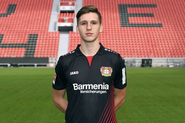 Football ger 1 BL Portrait session 2017 2018 Bayer Leverkusen Panagiotis Retsos Lev Single Portrait Portrait