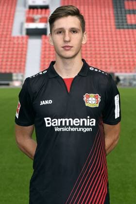 Football ger 1 BL Portrait session 2017 2018 Bayer Leverkusen Panagiotis Retsos Lev Single Portrait Portrait