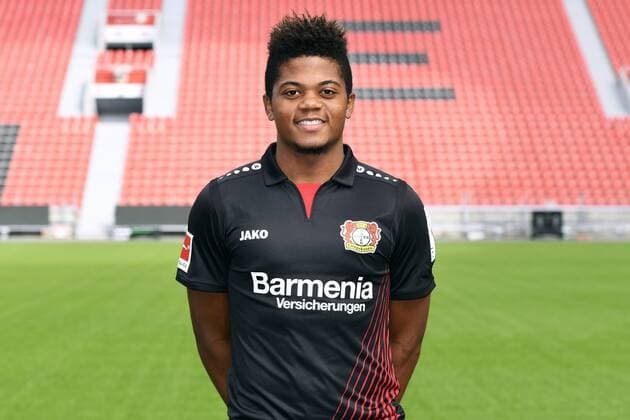 Football ger 1 BL Portrait session 2017 2018 Bayer Leverkusen Leon Bailey Lev Single Portrait Portrait