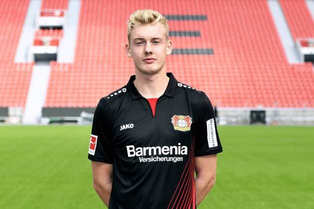 Football ger 1 BL Portrait session 2017 2018 Bayer Leverkusen Julian Brandt Lev Single Portrait Portrait