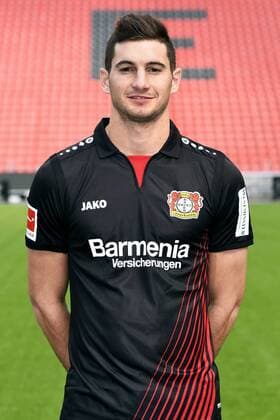 Football ger 1 BL Portrait session 2017 2018 Bayer Leverkusen Lucas Alario Lev Single Portrait Portrait