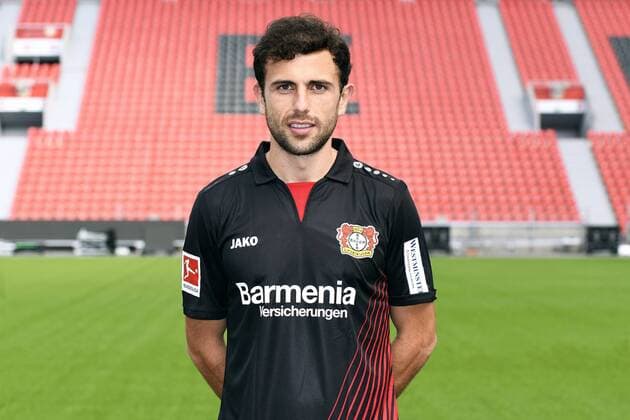 Football ger 1 BL Portrait session 2017 2018 Bayer Leverkusen Admir Mehmedi Lev Single Portrait Portrait