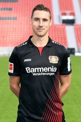 Football ger 1 BL Portrait session 2017 2018 Bayer Leverkusen Dominic Kohr Lev Single Portrait Portrait