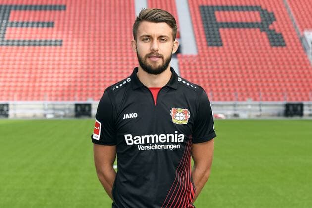 Football ger 1 BL Portrait session 2017 2018 Bayer Leverkusen Vladlen Yurchenko Lev Single Portrait Portrait