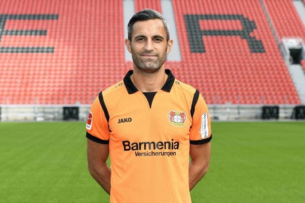 Football ger 1 BL Portrait session 2017 2018 Bayer Leverkusen Ramazan Özcan Lev Single Portrait Portrait