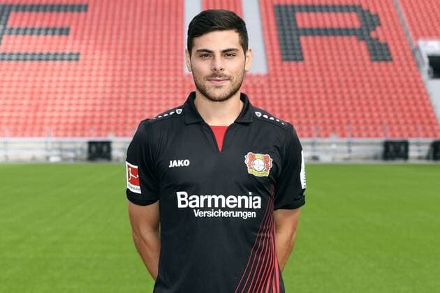 Football ger 1 BL Portrait session 2017 2018 Bayer Leverkusen Kevin Volland Lev Single Portrait Portrait