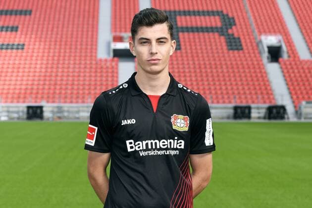Football ger 1 BL Portrait session 2017 2018 Bayer Leverkusen Kai Havertz Lev Single Portrait Portrait