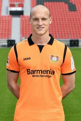 Football ger 1 BL Portrait session 2017 2018 Bayer Leverkusen Niklas Lomb Lev Single Portrait Portrait