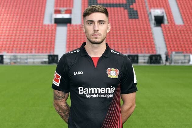 Football ger 1 BL Portrait session 2017 2018 Bayer Leverkusen Marlon Frey Lev Single Portrait Portrait